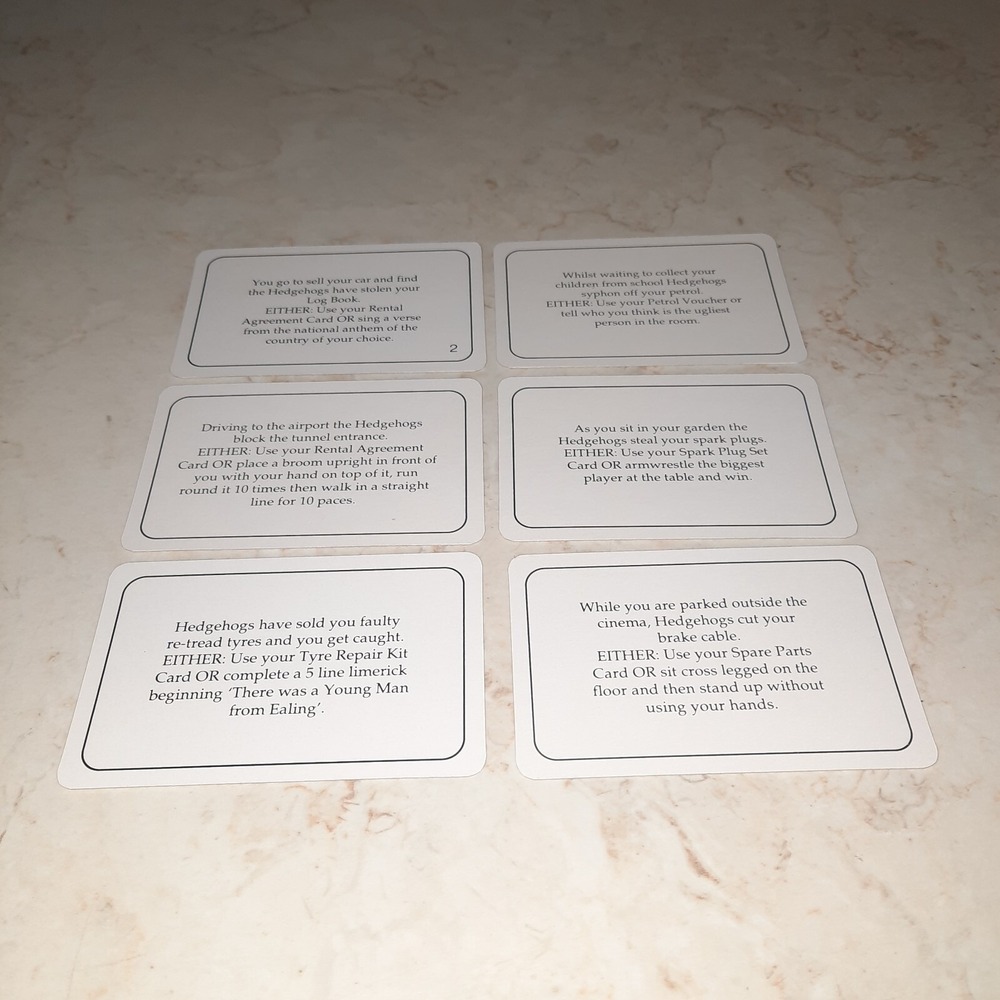 Hedgehogs Revenge Vintage Game Replacement Piece Cards - Picture 9 of 16